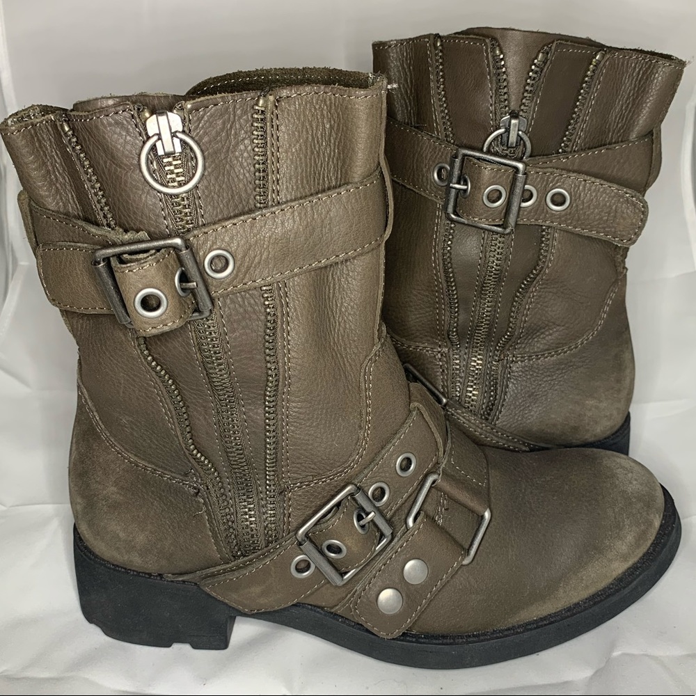 ASH Genuine Leather Biker Boots- Size 37